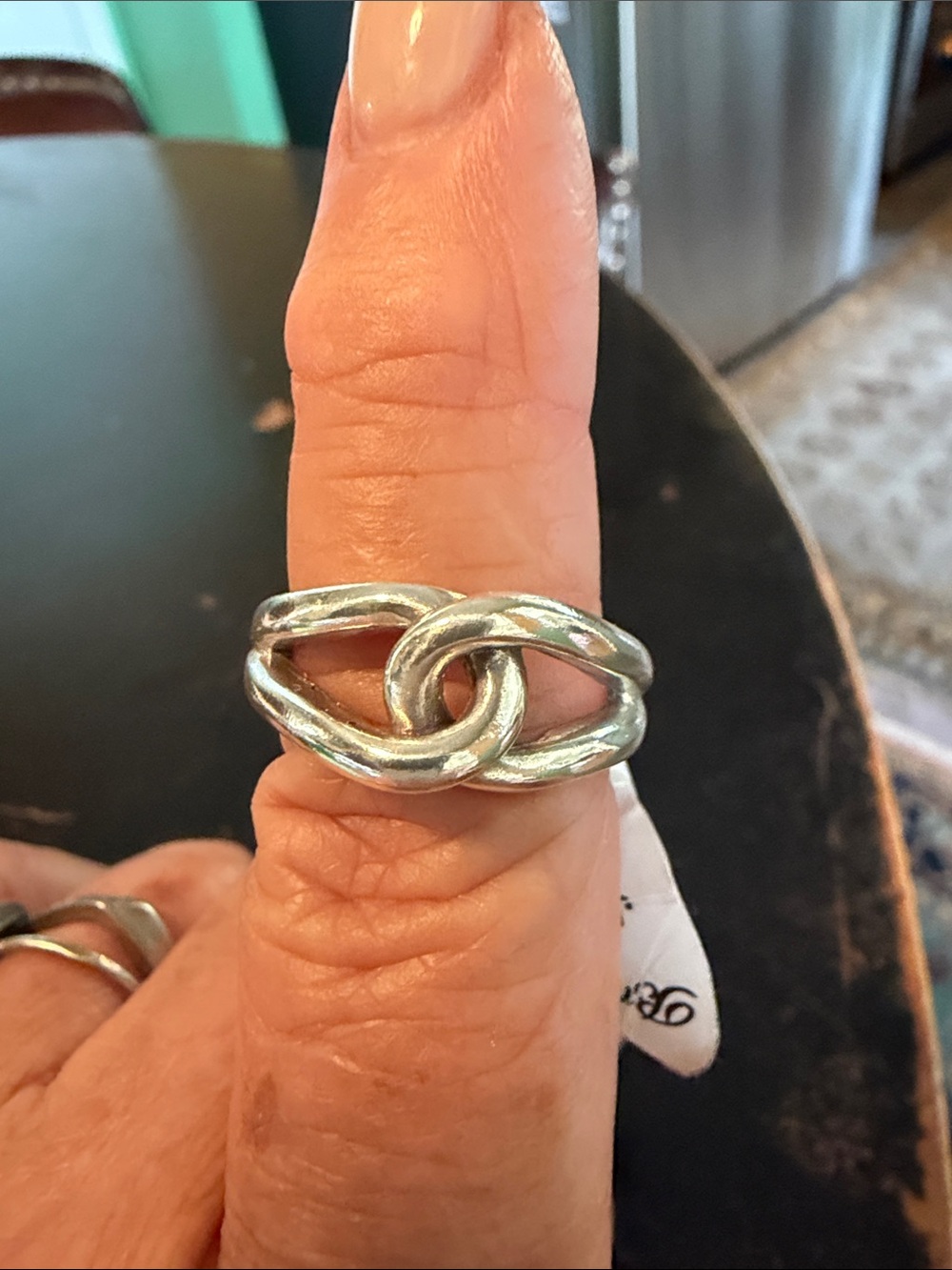 Brighton Silver Interlink Knot Ring size 9